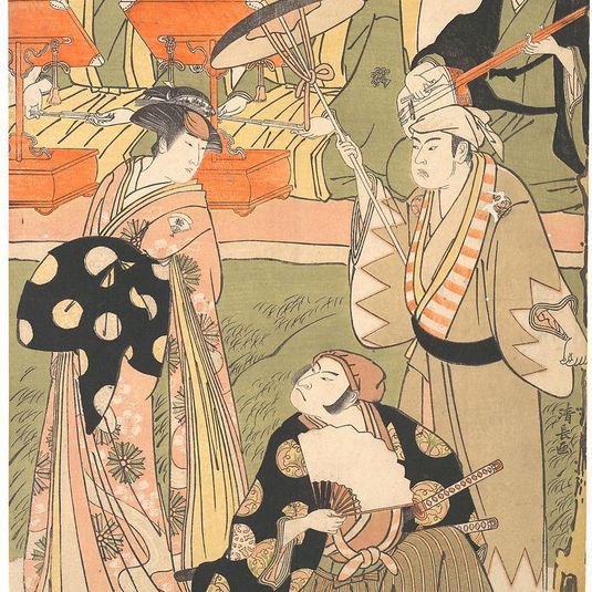Theatrical Scene, with Musicians