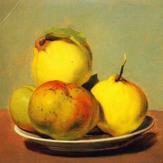 Dish of Apples and Quinces