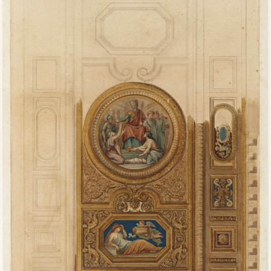 Projet pour le plafond de la Cour de cassation : Le Jugement de Salomon
