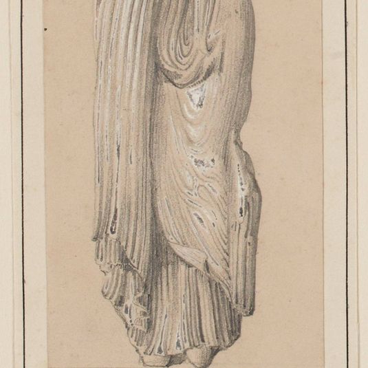 Fragment de statue d'un roi du portail de Notre-Dame.