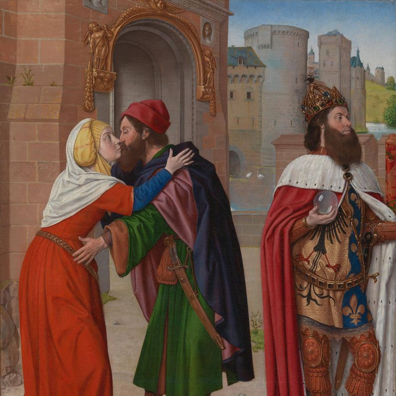 The Meeting of Saints Joachim and Anne at the Golden Gate; Charlemagne