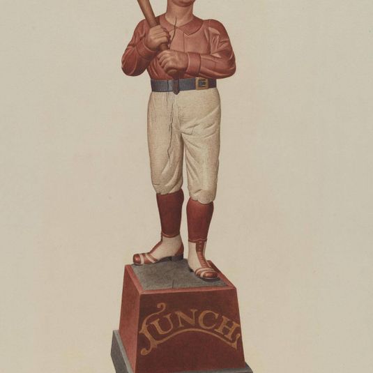 Cigar Store Figure: Ball Player