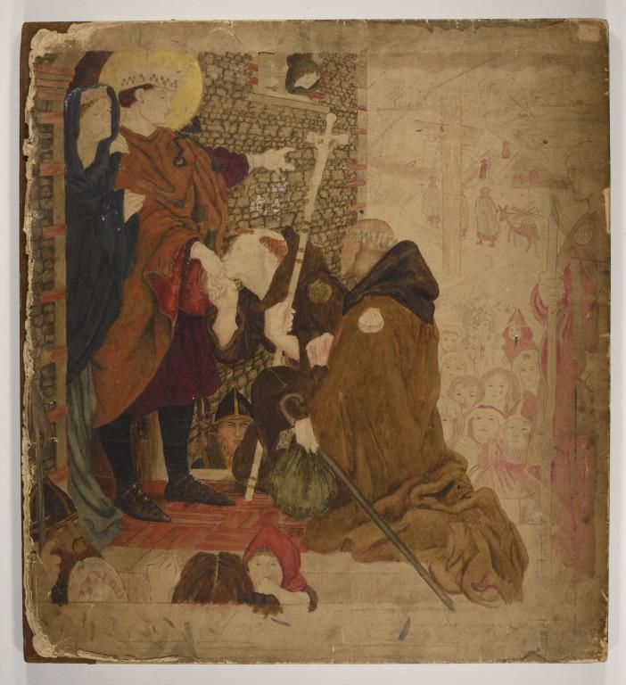 St Oswald Receiving St. Aidan (St Oswald Sending Out Missionaries)