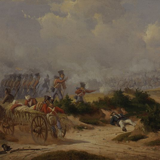 Scene from the Battle of Bov, 9 April 1848