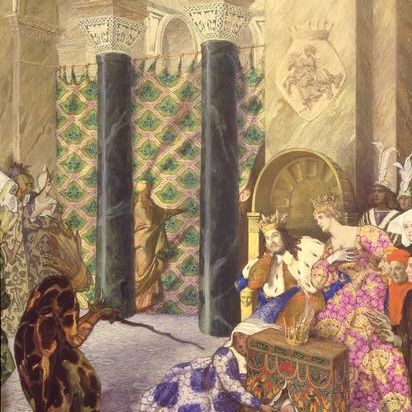 The Sleeping Beauty: The Prince Out Hunting Sees the Castle Where the Princess Lies Sleeping