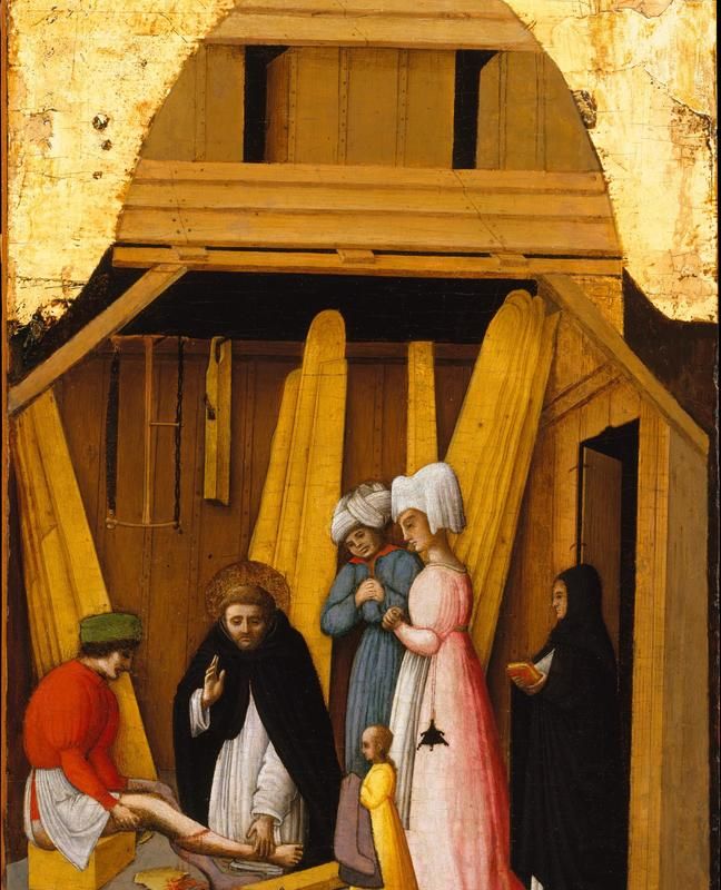 Saint Peter Martyr Healing the Leg of a Young Man