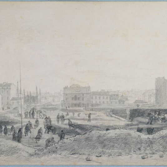 Percement du boulevard de Port Royal, de la rue de Lourcine (actuellement rue Broca) à la rue Pascal, le 25 février 1868.