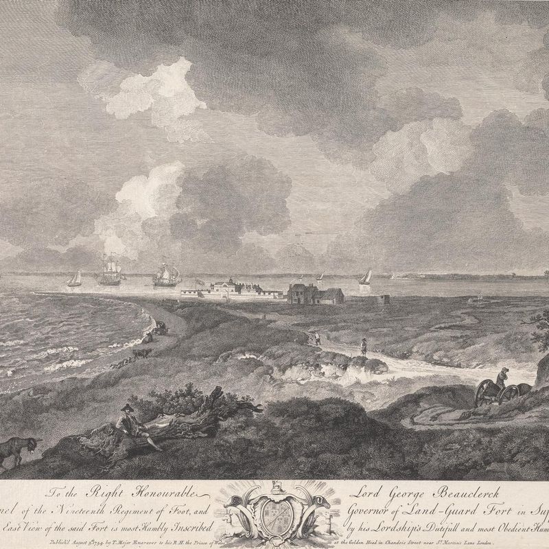 South East View of tLand-Guard Fort, in Suffolk