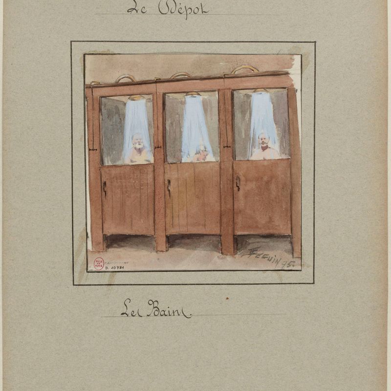 [Les prisons de Paris] Le Dépot; Les bains