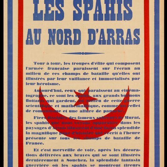 LES SPAHIS/ AU NORD D'ARRAS