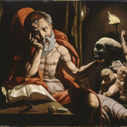 Saint Jerome meditating