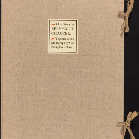 A Leaf from the Kelmscott Chaucer