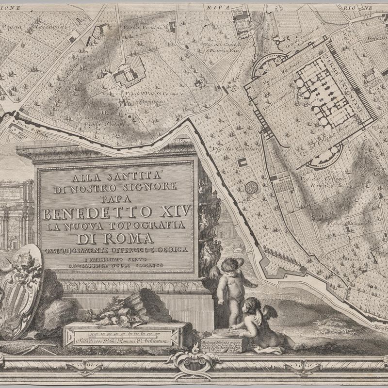 Nuova pianta di Roma data in luce da Giambattista Nolli l’anno MDCCXLVII, known as La Pianta Grande di Roma
