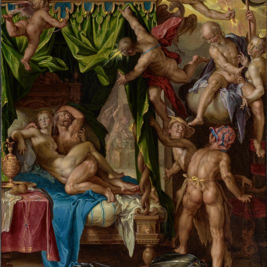 Mars and Venus Surprised by Vulcan