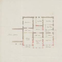 Design for Grosvenor House, London: Plan for Rebuilding the South Front