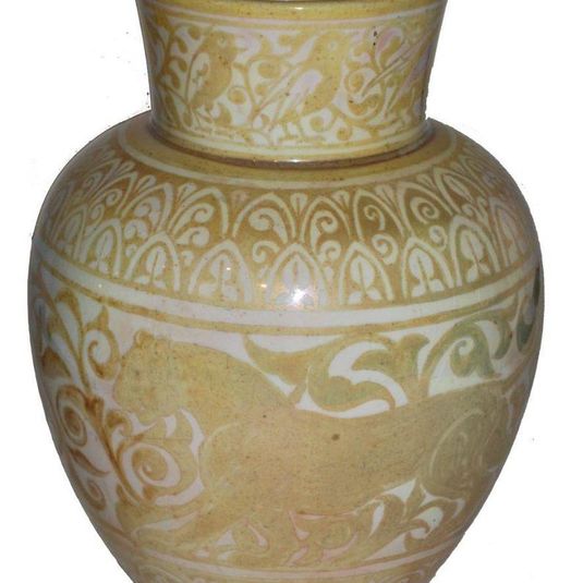 Gold Lustre Animal vase