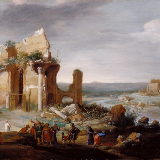 Moses and Aaron Changing the Rivers of Egypt to Blood