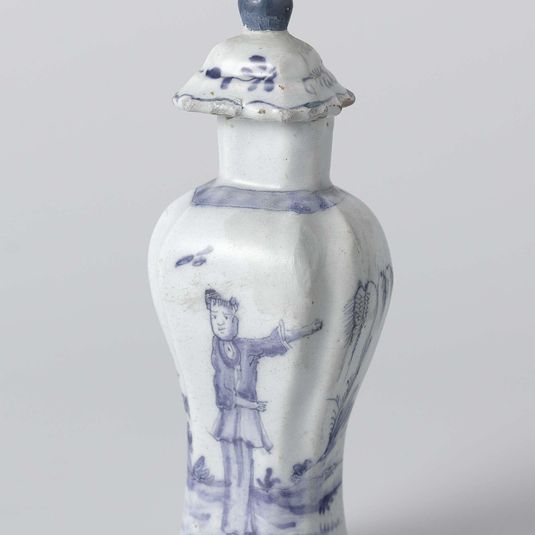 Two small lidded jars