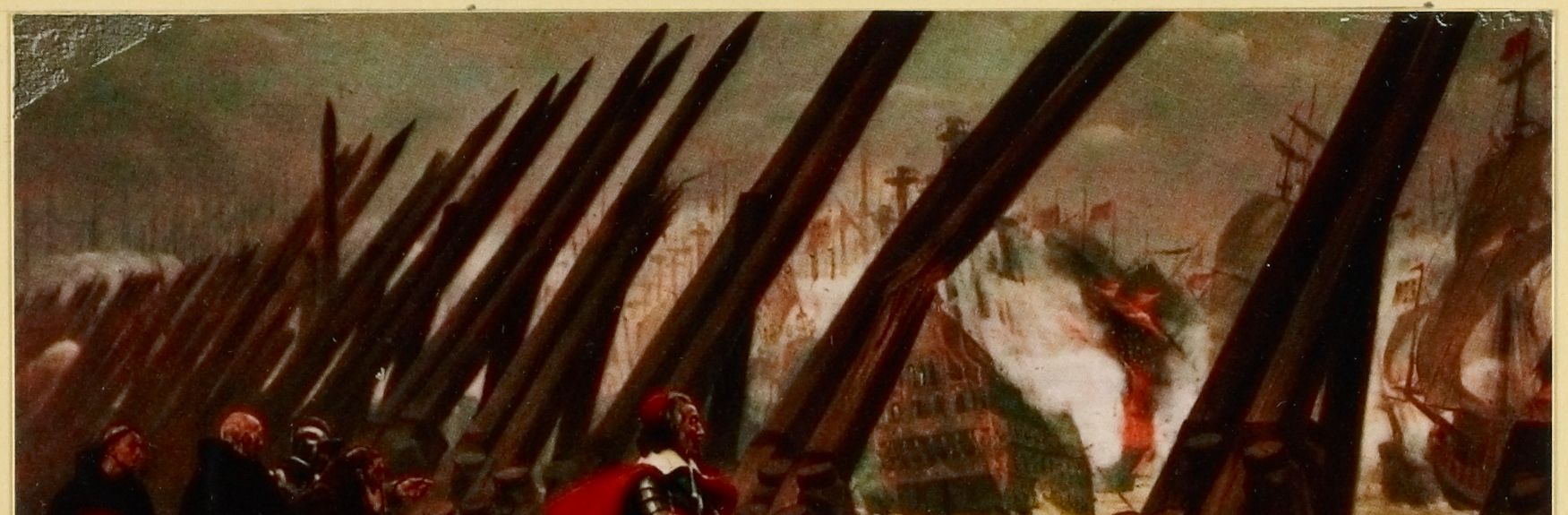 Henri Motte, Richelieu pendant le siège de la Rochelle (1627-1628). Musée d'Obigny-Benon