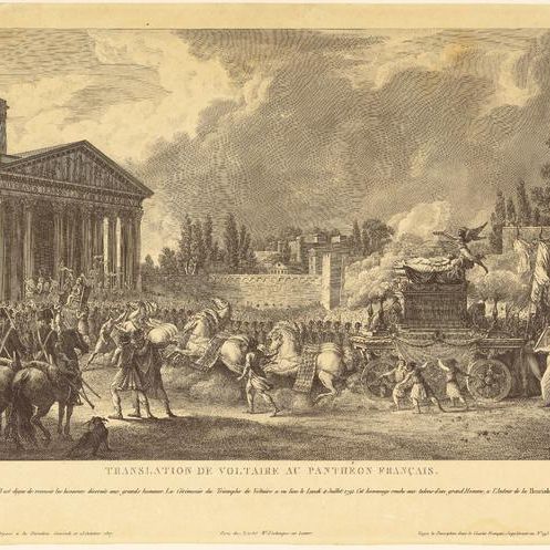 Translation de Voltaire au Panthéon français