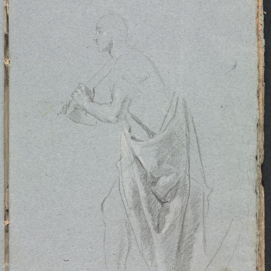 Verona Sketchbook: Standing male with drapery (page 19)