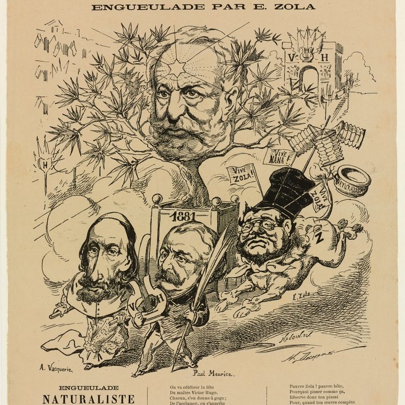 La fête de Victor Hugo. L'ordre et la marche de la fête. Engueulade par E. Zola