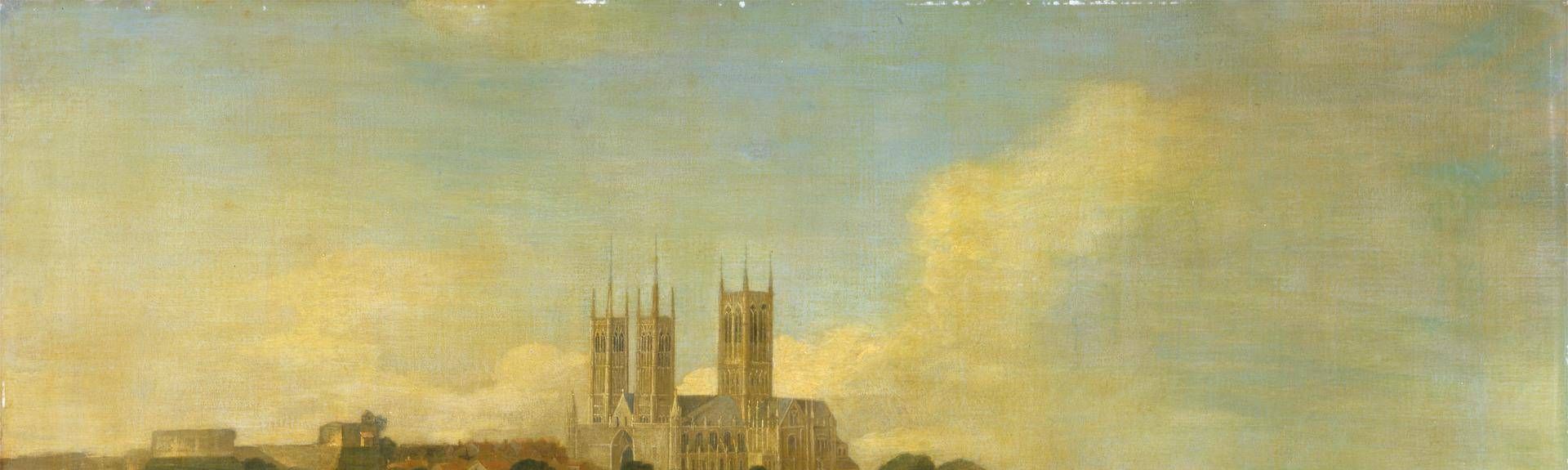 A View of the Cathedral and City of Lincoln from the River