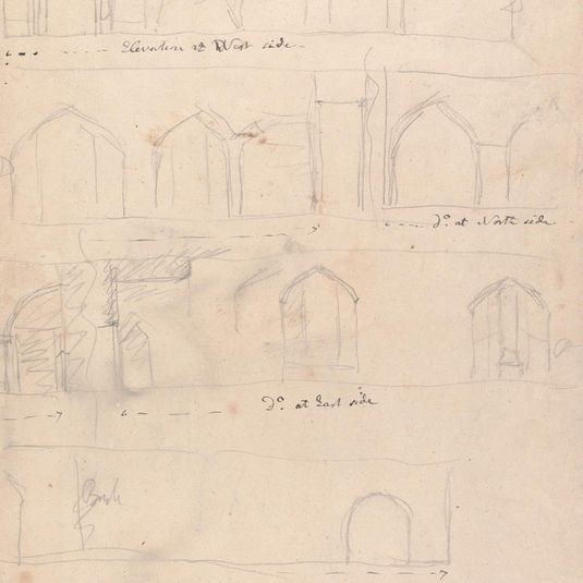 Elevation of the Basement Story, House of Lords