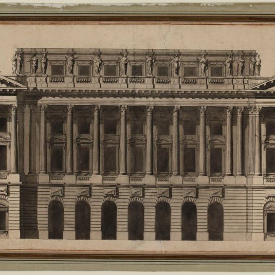 Projet pour le garde meuble, place de la Concorde.
