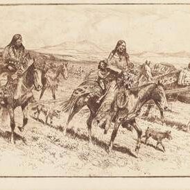 Blackfoot Women Moving Camp