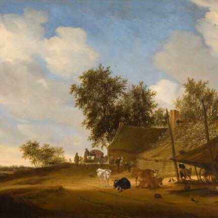 Landschap met boerenhofstede