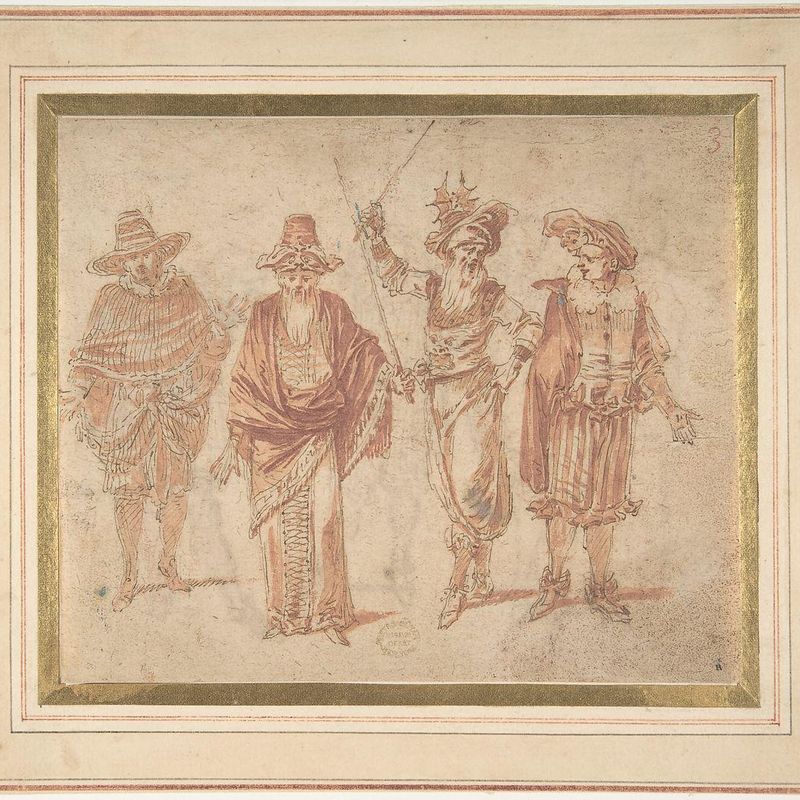 Figures in Theatrical Costumes