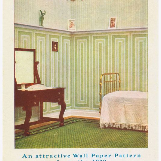 Trade Card Advertisement for S. A. Maxwell Wallpaper