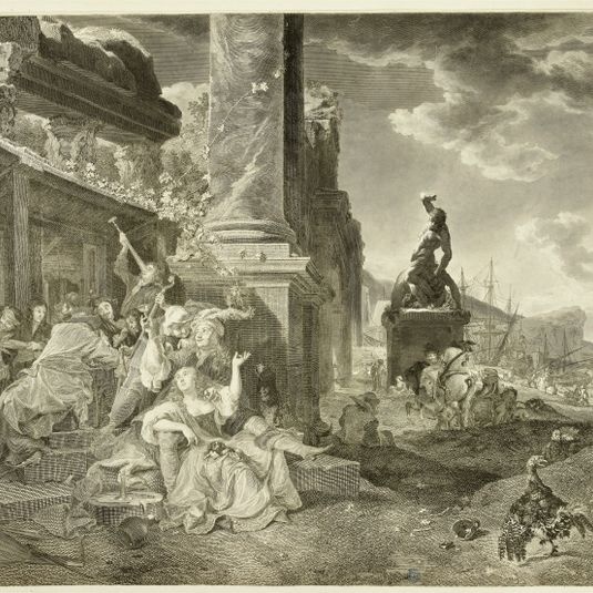 La Partie de plaisir d'après Jan Weenix