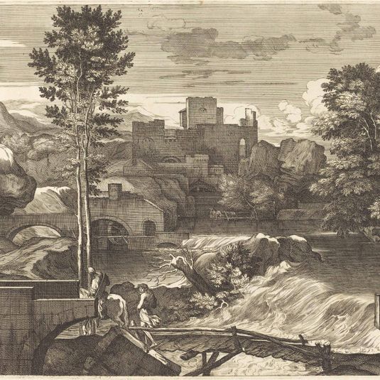 Landscape with Two Figures on a Bridge