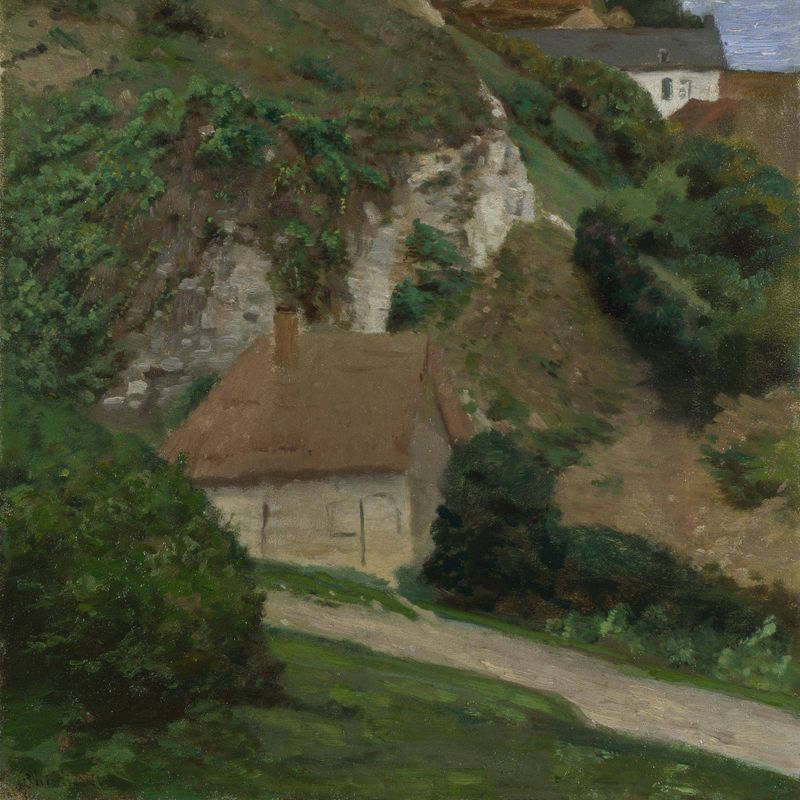 House on the cliffs near Fécamp
