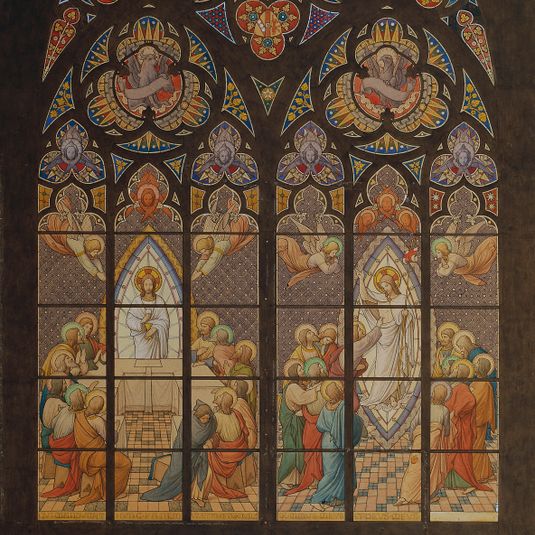 Entwurf für ein Glasfenster der Votivkirche in Wien