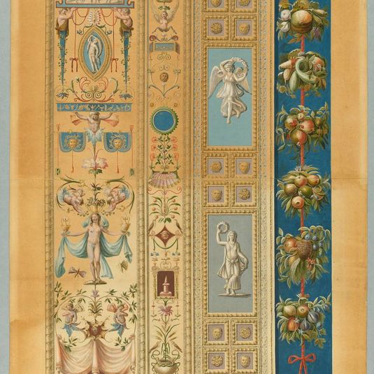 Wall Decoration, Plate XII from Le loggie di Rafaele nel Vaticano (Raphael's Loggia in the Vatican)