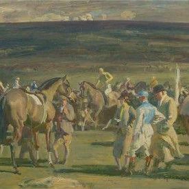 The Saddling Paddock, Cheltenham March Meeting (sketch)
