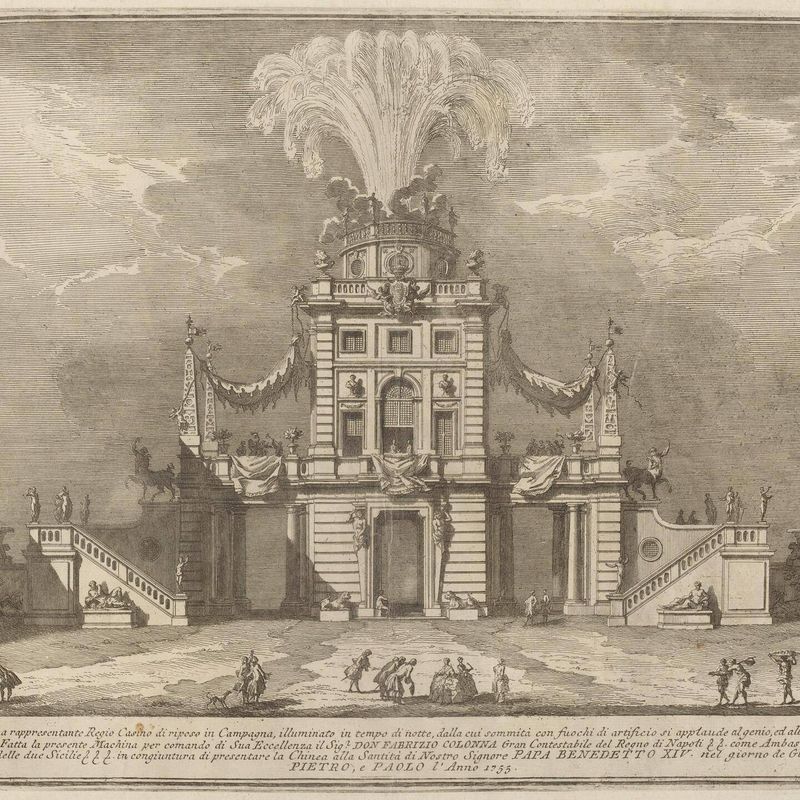 A Royal Hunt Casino in the Countryside, for the "Chinea" Festival