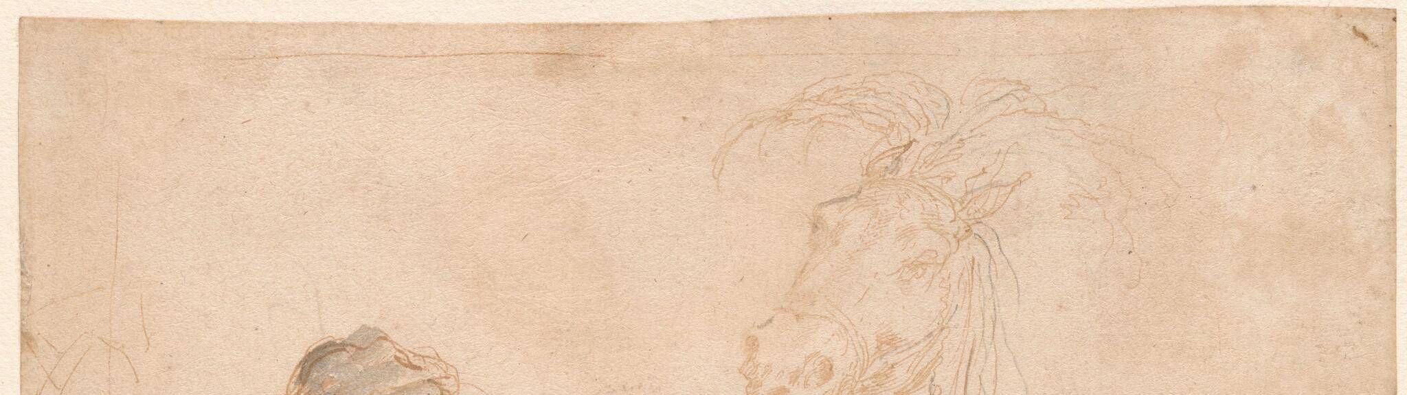 Figure Leading a Horse