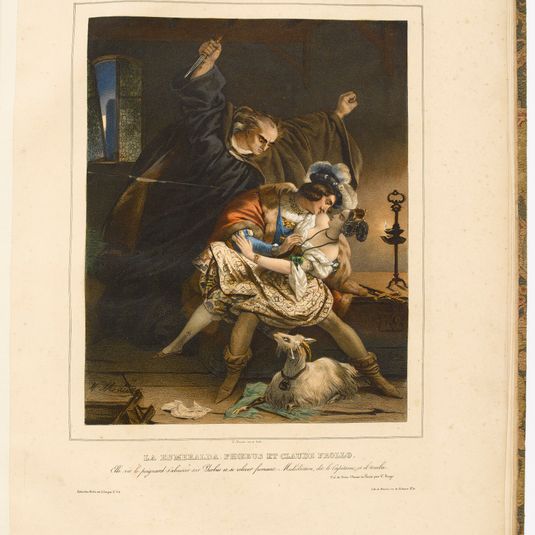 Esmeralda, Phœbus et Claude Frollo