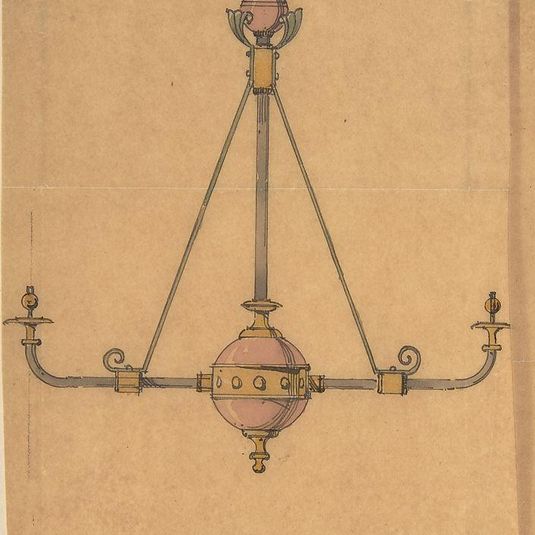 Design for [Gas?] Lights for a Church