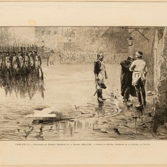 Leblant (J.) - Exécution du Général Charette de la Contrie (Mars 1796). - Death of General Charette de la Contrie, at Nantes.