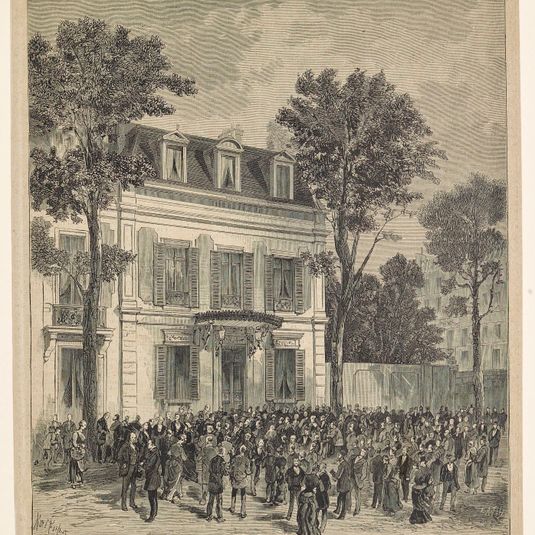 La maison de Victor Hugo le jour de sa mort (22 mai 1885)
