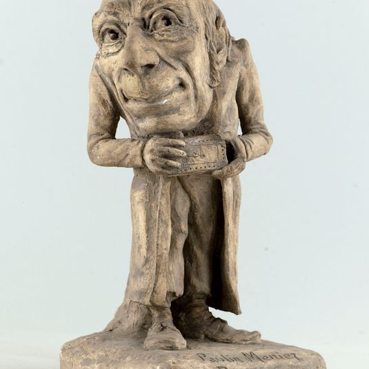Portrait-charge de Jean René Lecomte dit Paulin Ménier (1822-1899), comédien. Rôle de Rodin dans le "Juif Errant"