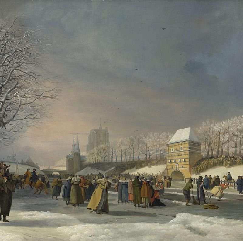 Women’s Skating Competition on the Stadsgracht in Leeuwarden, 21 January 1809