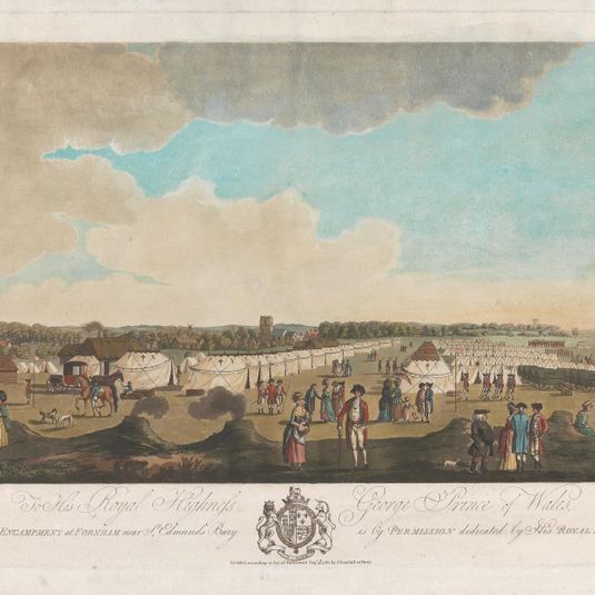Encampment at Farnham near St. Edmund's Bury