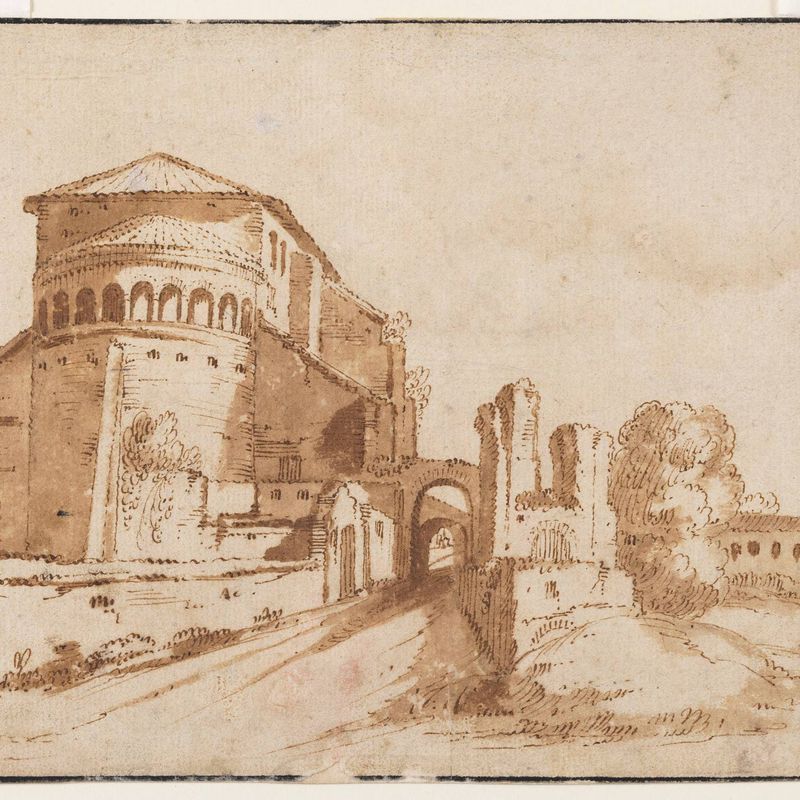 View of Santi Giovanni e Paolo a Celio, Rome