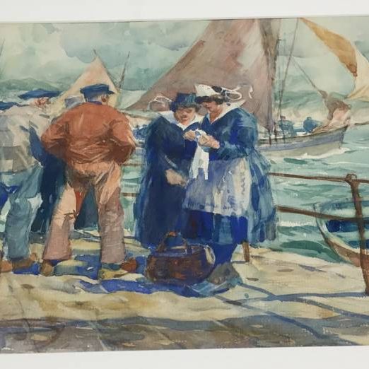 Gossip While Fishing at Concarneau
